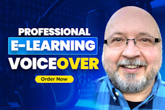 record a professional elearning voice over for you