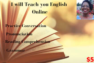 teach you english online via skype or zoom