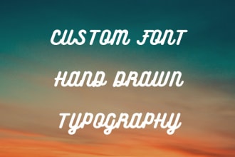 create custom installable font design otf or tff