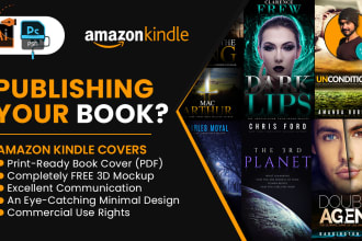 create an amazon kindle cover, ebook cover maker, or kdp