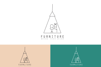 do furniture minimalist logo designs