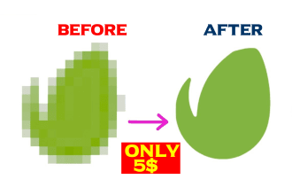 recreate your blur logo to clear image in just 2hr