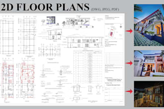 draw a modern architectural house plan using autocad