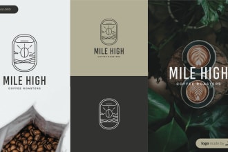 do a professional cafe and coffee shop logo design