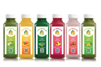 create best juice label design