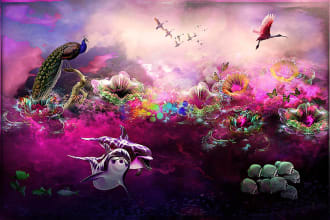 create a fantasy exclusive image for you in photoshop