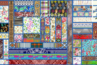 do textile fabric design and seamless pattern