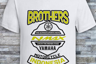 do tshirt design for motor club,music band,social group,etc