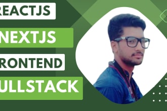 do react js, next js, typescript web app frontend or full stack development