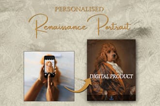 create a custom renaissance portrait of your pet