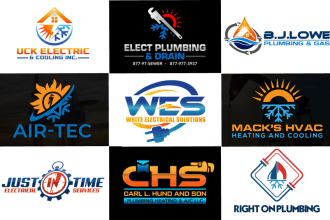 do plumbing air heating hvac oil gas and electrical logo