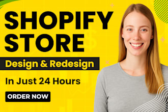do shopify website redesign, redesign shopify store, shopify store design