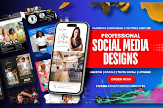 design amazing social posts and banners, facebook, instagram, twitter and more