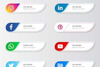 create an awesome social lower third for your videos