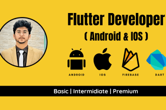 build android and ios mobile apps with flutter and dart