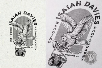 make awesome vintage hand drawn logo