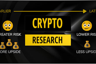 make research reports on crypto altcoins projects