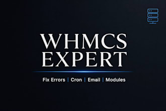 fix whmcs errors, cron, email, payment gateway and module issues