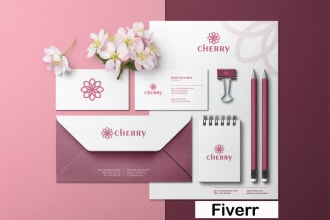 design professional invoice, letterhead, envelope and email signature
