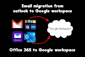 do email migration from office 365 gmail webmail  to google workspace g suite