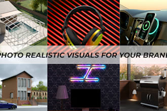 design photorealistic product visuals for your brand