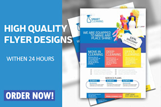 do attractive,custom flyer design for product advertisement