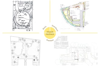 design garden, planting, soft and hard landscape