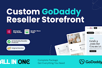 design and setup your godaddy reseller storefront