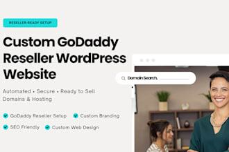 build a custom godaddy reseller website that converts