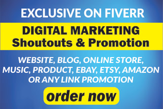 promote your website or any link on social media