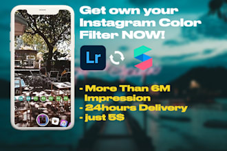 create your own instagram filter color on 24h