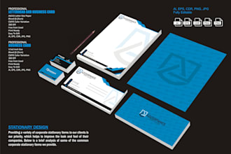 design creative logo business card,  letterhead, stationary