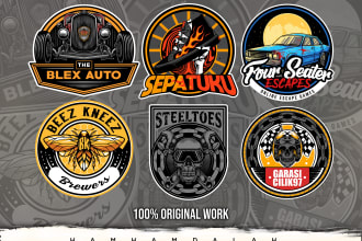 create custom stickers, patch, and label design