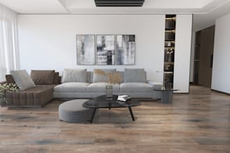 design a realistic 3d interior render, virtual tour, animation