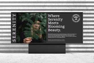 design a billboard, poster, yard sign or signage on anything