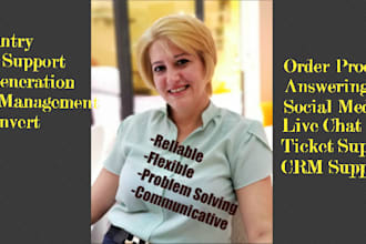 provide virtual assistant, customer service in english, italian
