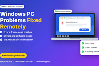 fix, repair and troubleshoot windows 10 and 11 PC or laptop remotely