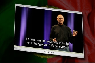 translate and add portuguese subtitles to your video