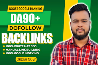 provide high authority da 90 plus high quality dofollow SEO backlinks