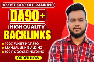 provide high authority da 90 plus high quality dofollow SEO backlinks