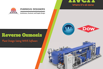 design and simulate reverse osmosis  water treatment plant