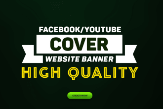 design facebook cover, youtube banner web banner