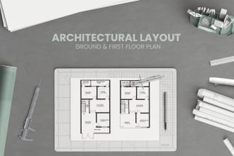 draft autocad 2d drawings from pdf, image, or sketch