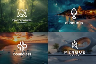 do trendy modern minimalist business logo design
