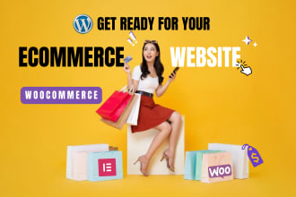 design ecommerce website online store with wordpress woocommerce