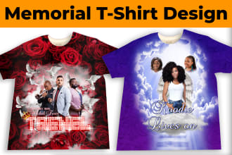 design custom size rip memorial in loving memory tshirt designs in 24 hour