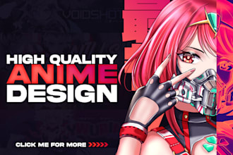 design awesome anime youtube,twitch,twitter,facebook banner