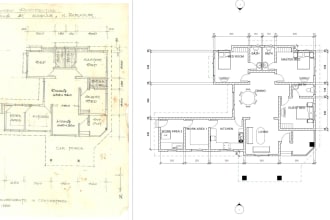 draw and redraw floor plans for real estate agents