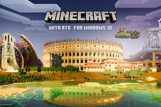 build or create a video on minecraft java, win10, xbox one, ps4 and pe