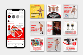 create 9 awesome instagram and facebook posts designs